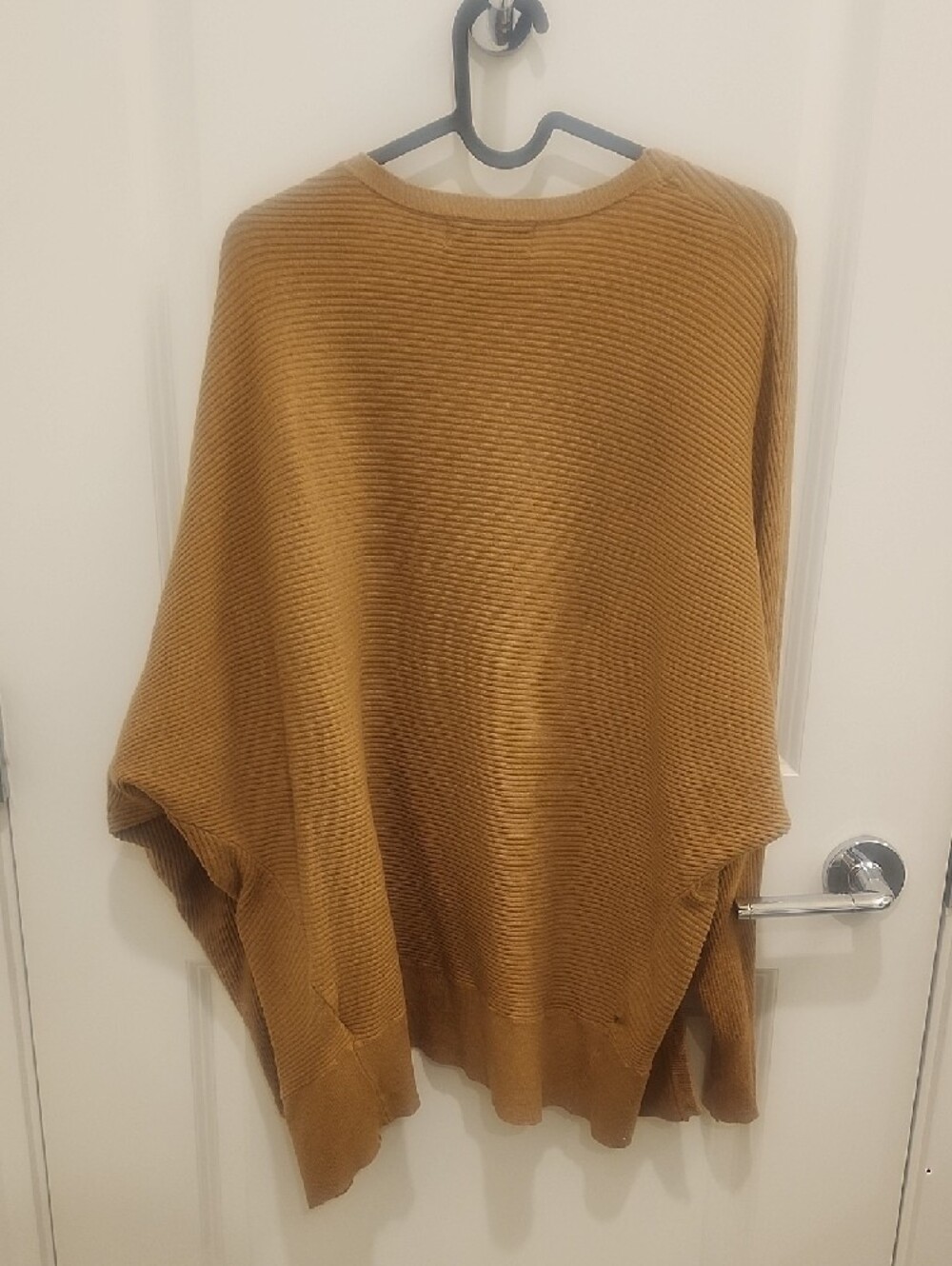 Truth by Republic Ribbed Open-Front Tan Gold Button Up Cardigan Womens Large - Picture 6 of 6